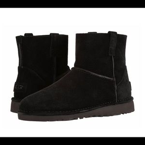 ugg ankle booties - black perforated